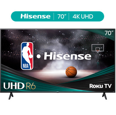 Hisense 70'' inch 4K LED Roku Smart TV Dolby Vision HDR Ultra HD R6 Voice Control