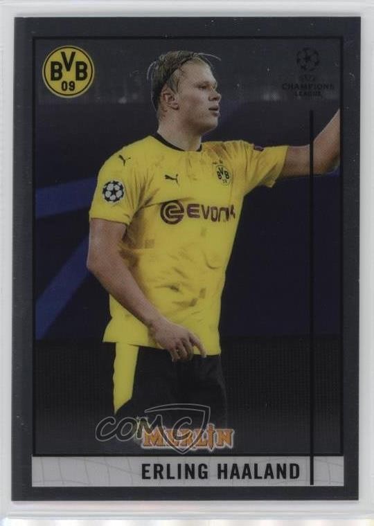 2020-21 Topps Merlin Collection Chrome UCL Erling Haaland #65 0c5n