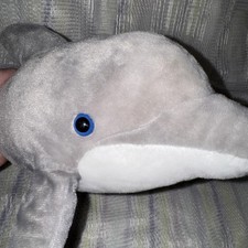 Sea World 18  Gray Dolphin Plush Souvenir 2016 Toy Factory