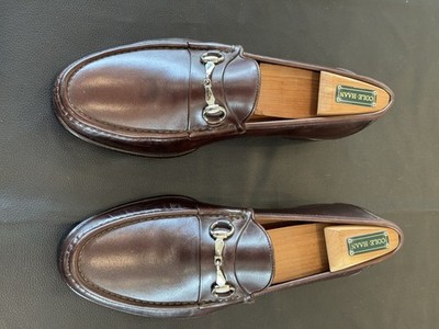 Allen Edmonds Verona Brown Leather Metal Bit Loafers Round Toe Dress Shoes