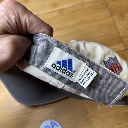 VTG Adidas Tennessee Titans White Retro Strapback Dad Cap Hat NFL-Shield Cotton - Picture 16 of 18