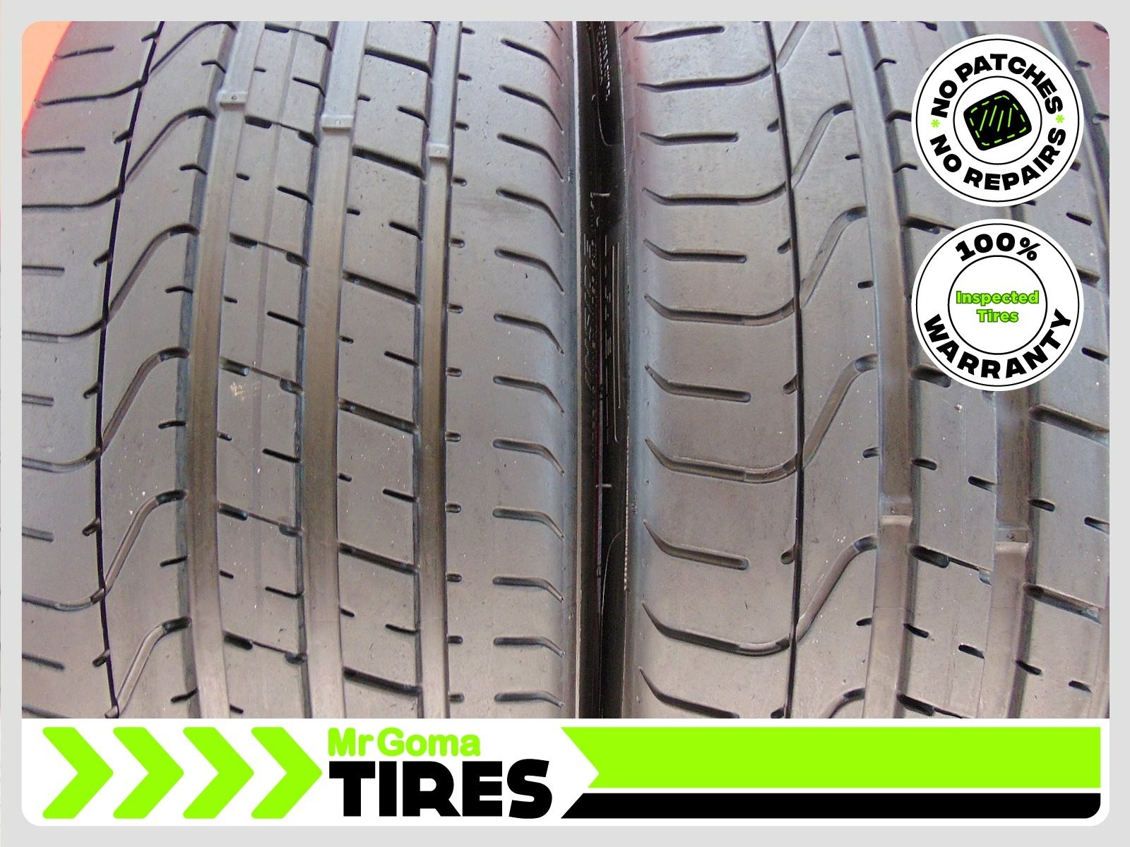 2 PIRELLI P ZERO TM F01 XL 245/35ZR20 USED TIRES 8.9/32 TREAD 95Y FERRARI
