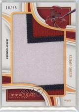 2023 Panini Immaculate Jumbo Memorabilia Jersey Number 18/35 Elijah Green 0h26