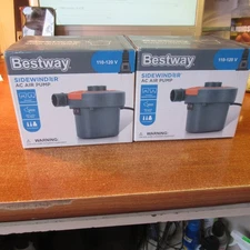 LOT OF 2 Bestway sidewinder AC air pump 110-120V Inflation Deflation Camping NEW
