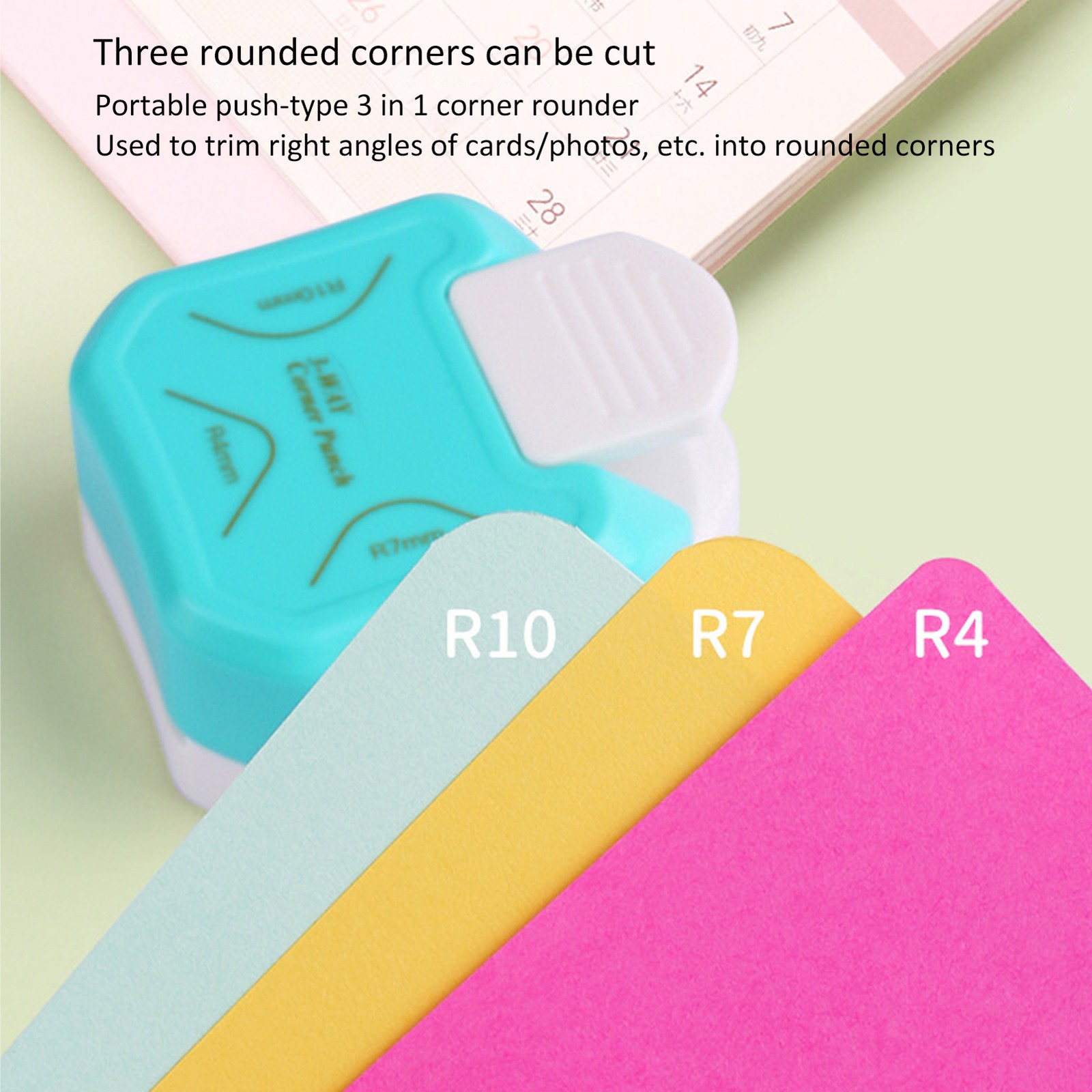 Corner Rounder Punch Portable 3 In 1Mini Paper Angle Trimming Multi Angle