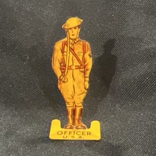 Vintage Tin-Litho Target Soldier  OFFICER U.S.A.  Marx/Louis Marx Rare  