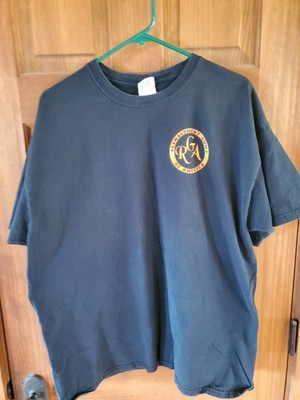 Black Reenactment Guild of America RGA Tee shirt XL.