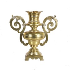 Grande Vaso in Ottone Dorato - XIX Secolo Italia