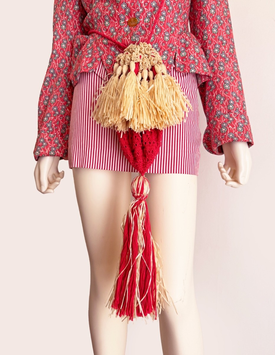 VIVIENNE WESTWOOD 1995 EROTIC ZONES - Summer red crochet bag | eBay