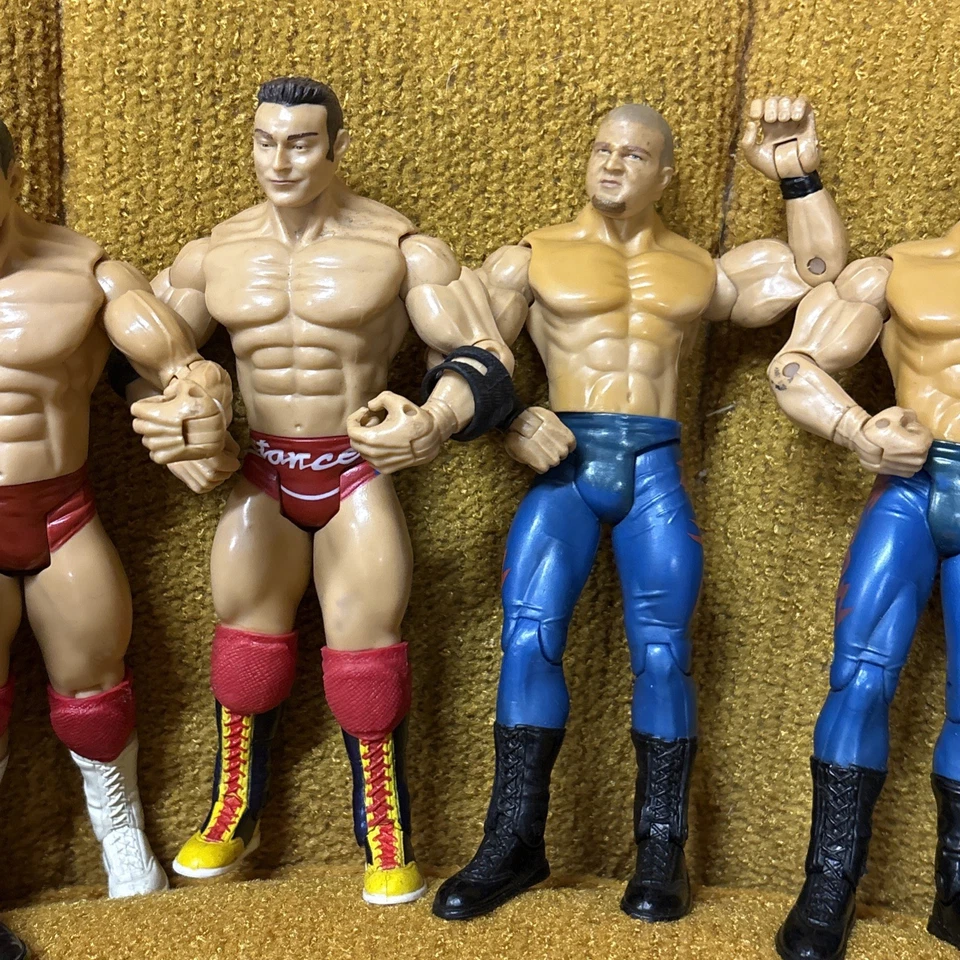 Lot of 9 WWE WWF WCW Action Fig Chris Benoit Steve Blackman Clarence Mason Jakks - Image 4 of 4