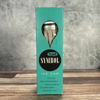 Vintage Rexall Symbol Ice Cap Mid Century Headache Relief Device Advertising Box