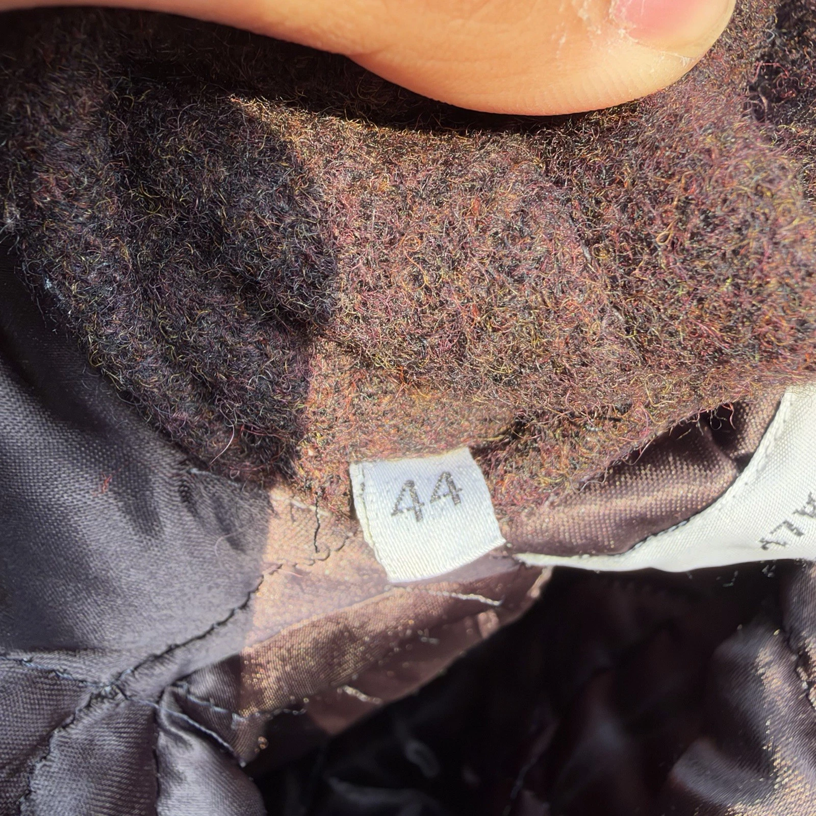 Vintage dolce and Gabbana wool quilted coat - product detail image 7