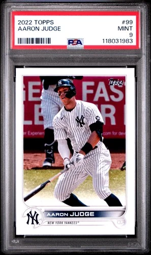 2022 Topps #99 Aaron Judge PSA 9 MINT