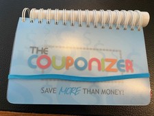 "The Couponizer" Coupon Organizer Spiral Bound with lots of Storage! NIP NR