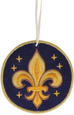 Fleur-de-lis - Double-sided Embroidery Ornament - Lily Petals theme