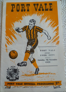 Port Vale v York City programme (Div. 3 Nov 1959)