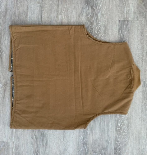 Dickies x Thrasher Men's Brown Canvas Lined Padded Full Zip Vest size L/G image 2
