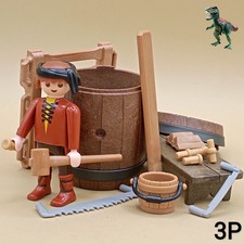 Playmobil Mittelalter Fass - Tischlerhandwerker - Fassfass - Wein Bier