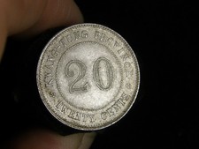 China Kwang Tung Province 20 Cents 2 Jiao Silver Coins; TWO COINS 0.5 silver