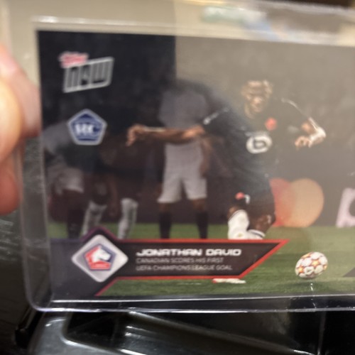 Jonathan David First Ever Licensed Rookie Card 2021 Topps Now #66 Canada Soccer - Picture 3 of 4