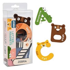 JCREN Jumbo Magnetic Letters Animals Alphabet Toys,Fridge Magnets Stick Large...