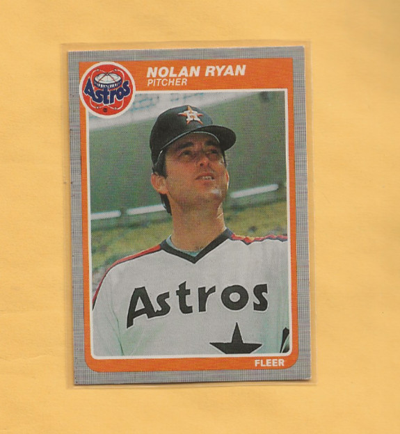 1985 Fleer Baseball #359 Nolan Ryan ASTROS HOF