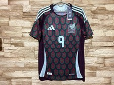 MEXICO 2024 2025 Home Football Shirt Soccer Jersey Adidas Authentic #9 RAUL Sz S