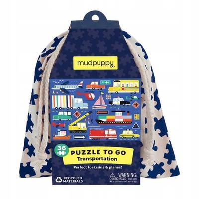 Mudpuppy Reise-puzzle Transport 36 Teile 3+ im Beutel, Lernspielzeug