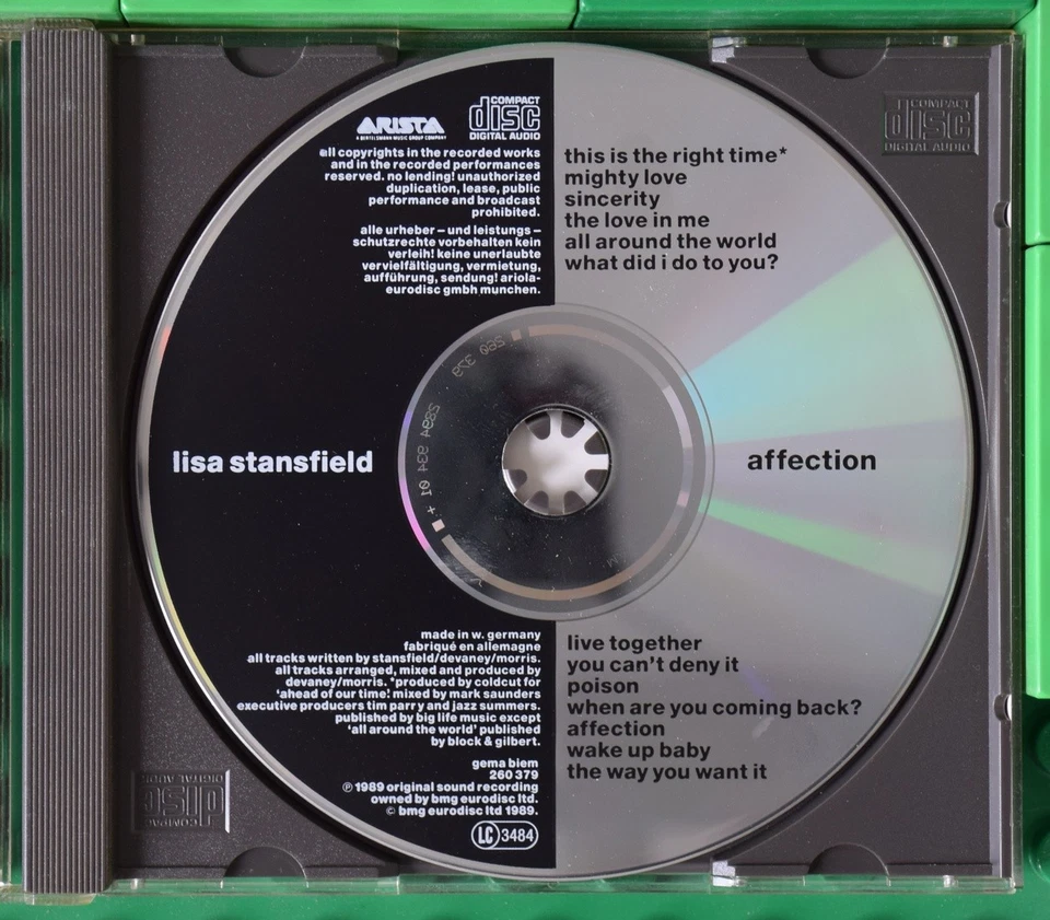 Lisa Stansfield - Affection - Arista - BMG - CD - Bild 3 von 4