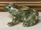 Vintage Brush McCoy Pottery Spotted Toad Frog Planter 5 1/2" Long Garden