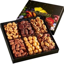Nuts Gift Basket, Gourmet Snack Box,in Elegant Box, Gift Set For Fathers Day,...