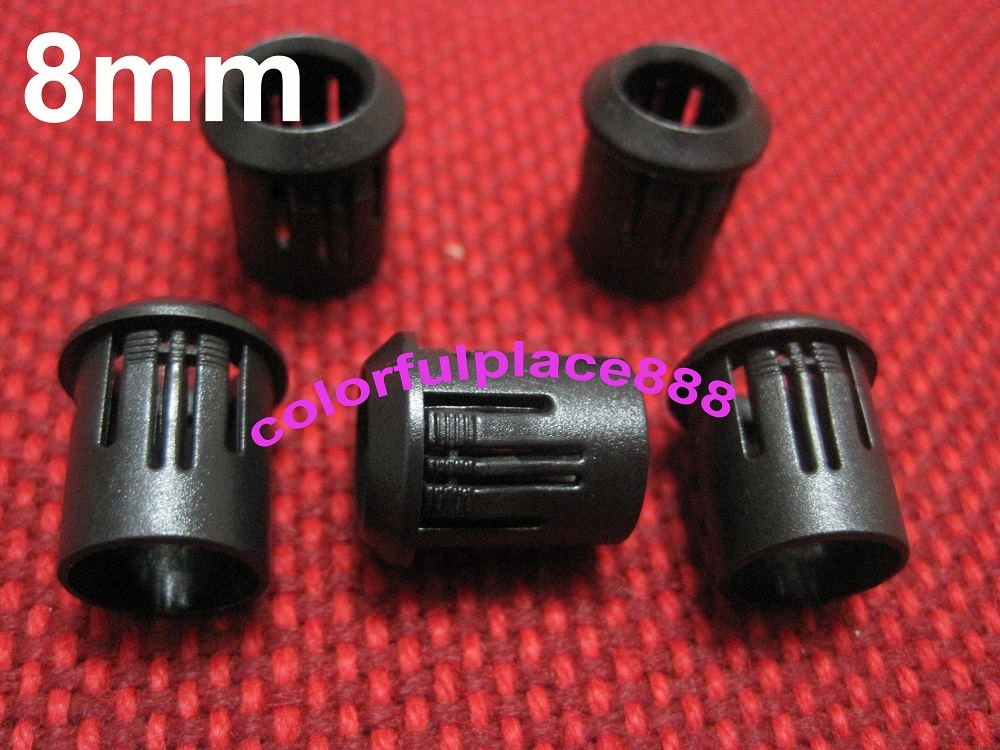 100pcs 8mm Black Plastic LED Holder Holders Clips Bezels Mounts for 8mm Leds New