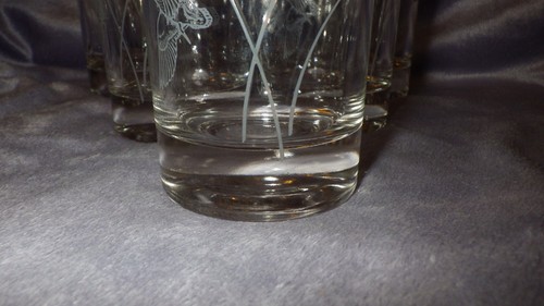 Vintage Etched Duck themed 14oz tumblers drinking glasses 6 1960 era glasses - Bild 5 von 6