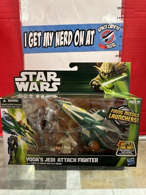 Star Wars Yoda's Jedi Attack Fighter with Yoda and Super Battle