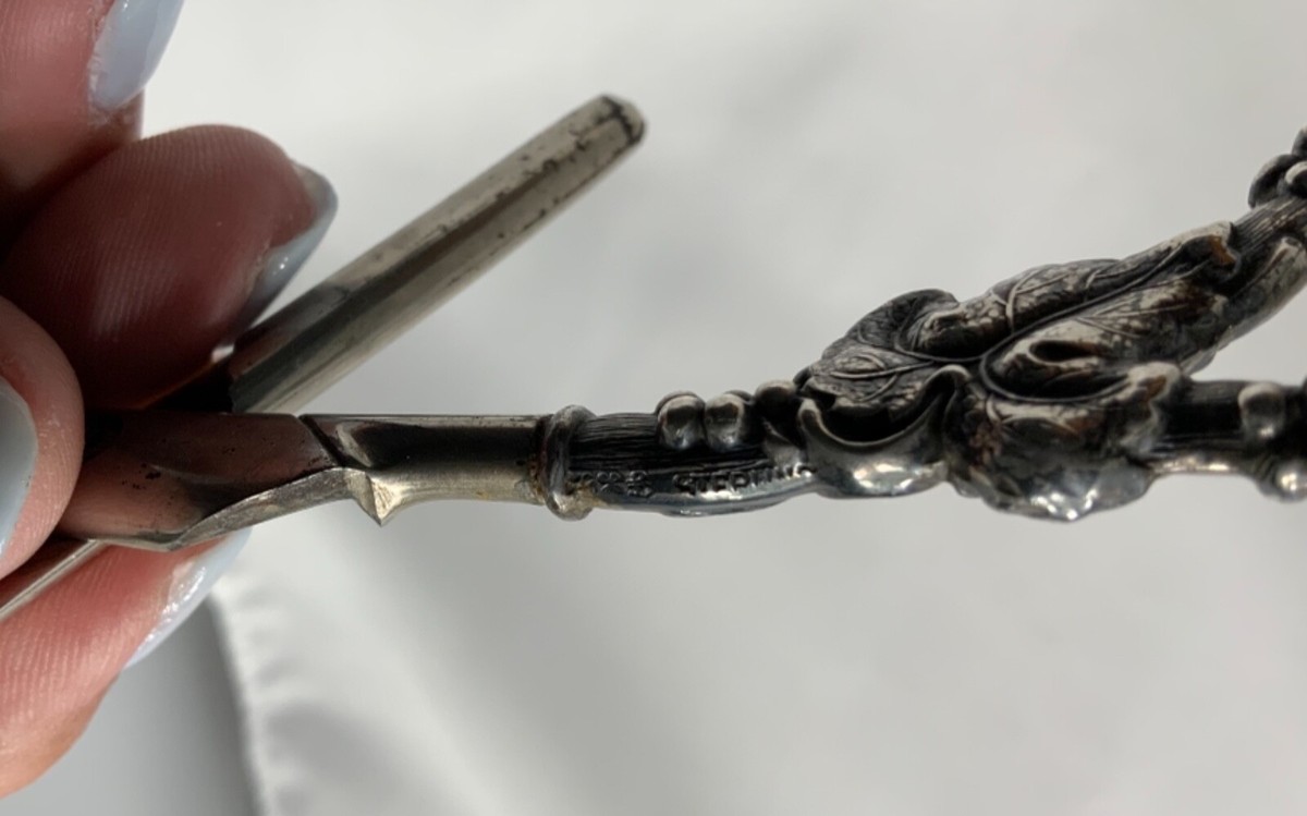 VINTAGE STERLING SILVER GRAPE VINE SHEARS/SCISSORS | eBay