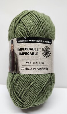 Loops & Threads Impeccable 'Forest' Yarn 4.5 oz 268 yds. 100% Acrylic 4 Worsted