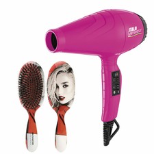 BaBylissPRO Luminoso 2100W Hair Dryer + Brushworx Porcupine Cushion Brush Pack