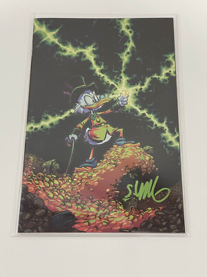 Uncle Scrooge and the Infinity Dime SIGNED Skottie Young Virgin Variant + COA