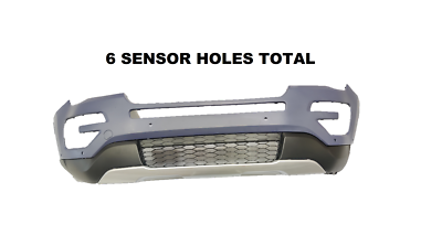 Plastic Front Bumper Cover With Sensor Holes For 2016-2017