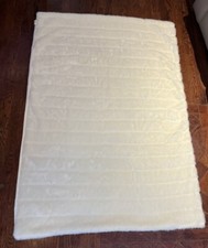 Faux Fur Ivory Soft  45x60 Throw Blanket Made...
