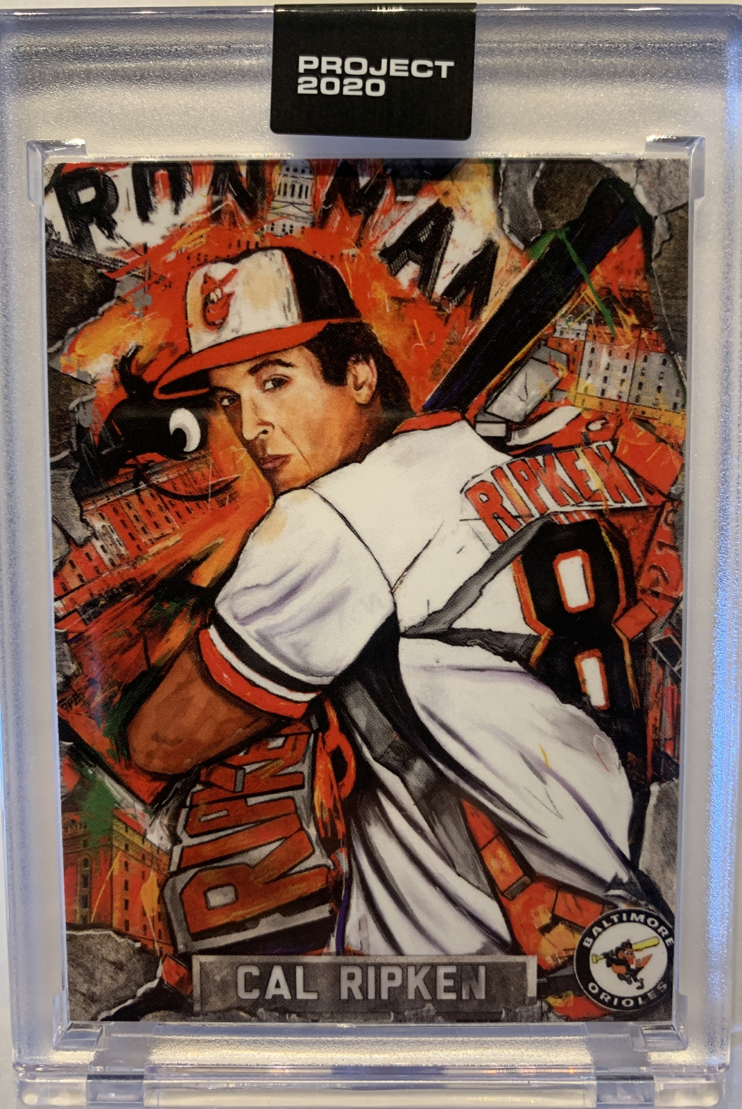 2020 Topps Project 2020 #205 Cal Ripken JR. - By Andrew Thiele