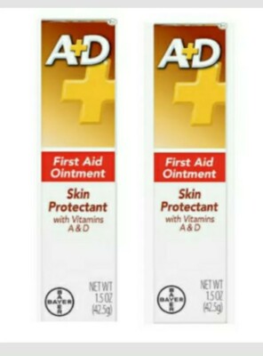 Bayer A+D  First Aid Ointment Skin Protectant Vitamin A&D, Net. 1.5 oz (2PK)