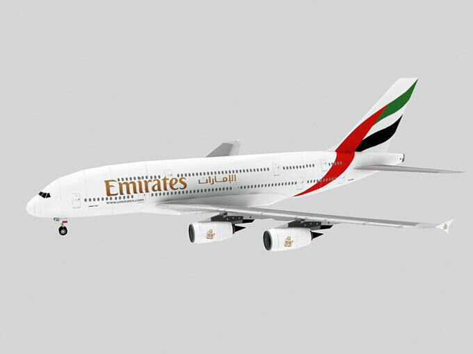 Emirates Airlines Airbus A380-800 plane paper Model DIY do