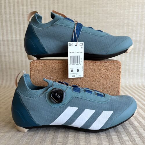 Adidas The Parley Road Shoe BOA Cycling Shoes GX8931 Blue Size Mens 8 Womens 9
