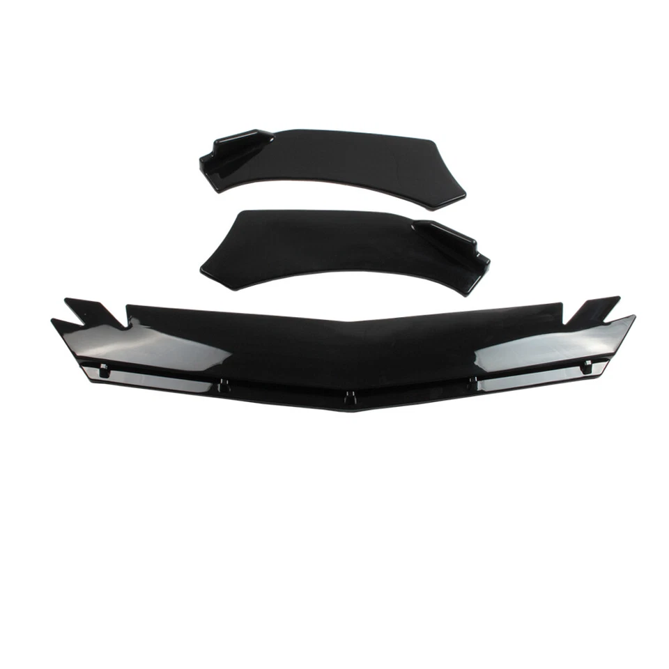 Add-on Universal Front Bumper Body Kits Spoiler Wing Black Fit For Kia K900 Foto 4 de 4