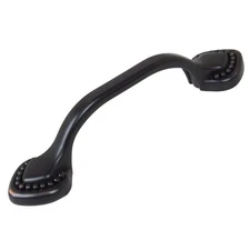 GlideRite 3" CC Beaded Spade Cabinet Hardware Pull Oil Rubbed Bronze 4354-ORB-1