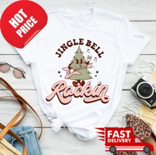 New Jingle Bell Rockin Tree Cute Xmas Unisex T-Shirt F22297