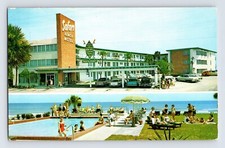 Daytona Beach Florida Safari Beach Motel Piscina 1961 Postal publicada Cromo
