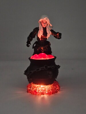 Custom 3d Printed Baba Yaga's Cauldron accessory diorama piece for 1/12 Scale