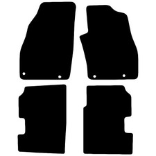 for Fiat Punto 2012 - Onwards Fully Tailored Black Car Floor Mats Carpet 4pc Set